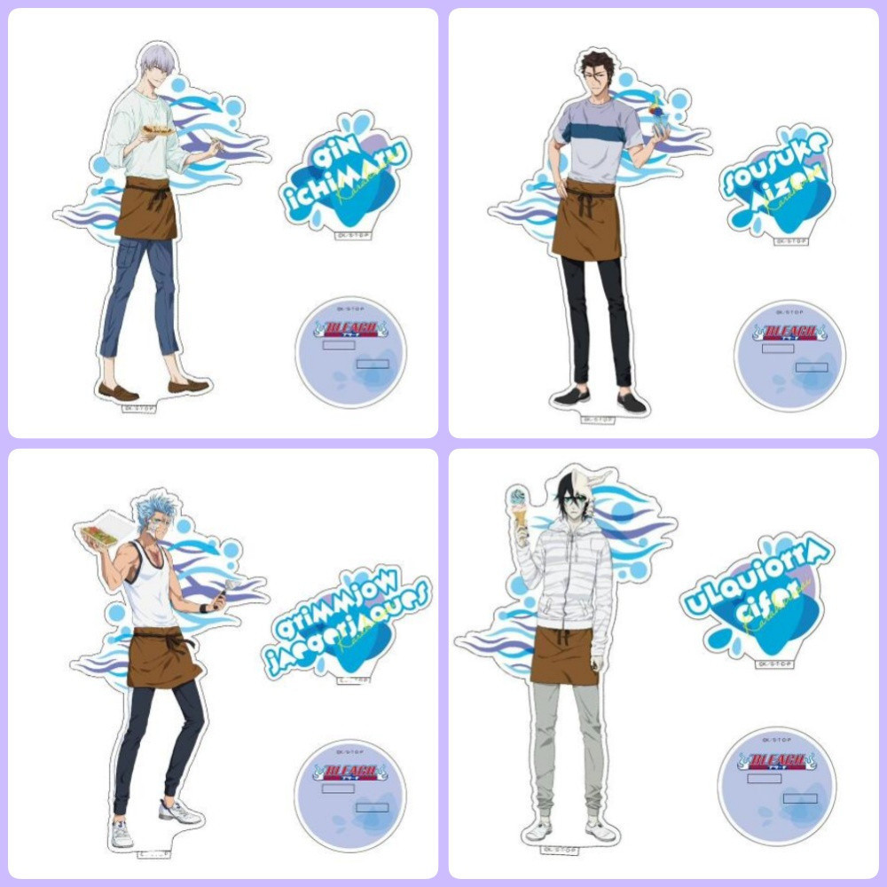 Mô hình Standee Anime BLEACH Orihime Rukia Ichigo Phụ kiện trang trí để bàn góc học tập