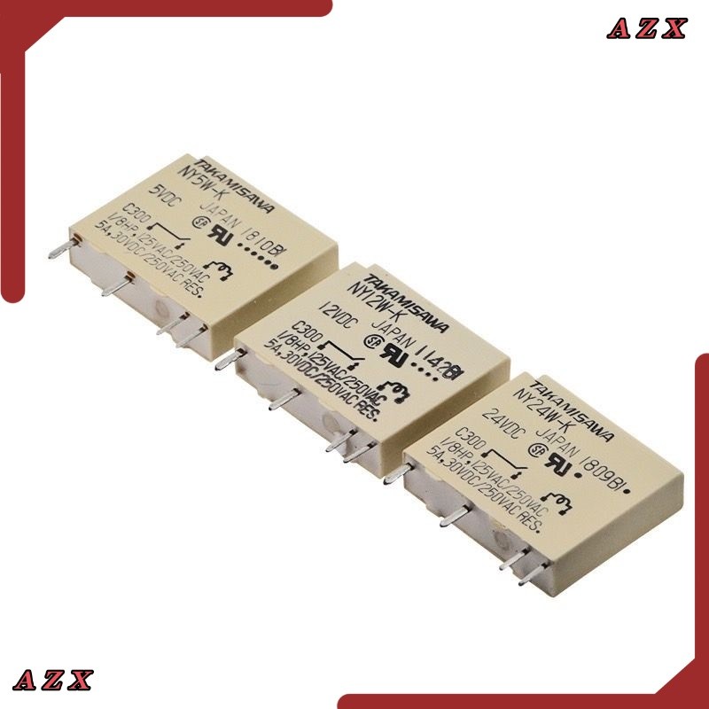 NY5W-K NY12W-K NY24W-K 4 chân Rơle Khoảng cách 8 Mm SPST SỐ 5A 30VDC / 250vac78 Có thể phát hành 12v