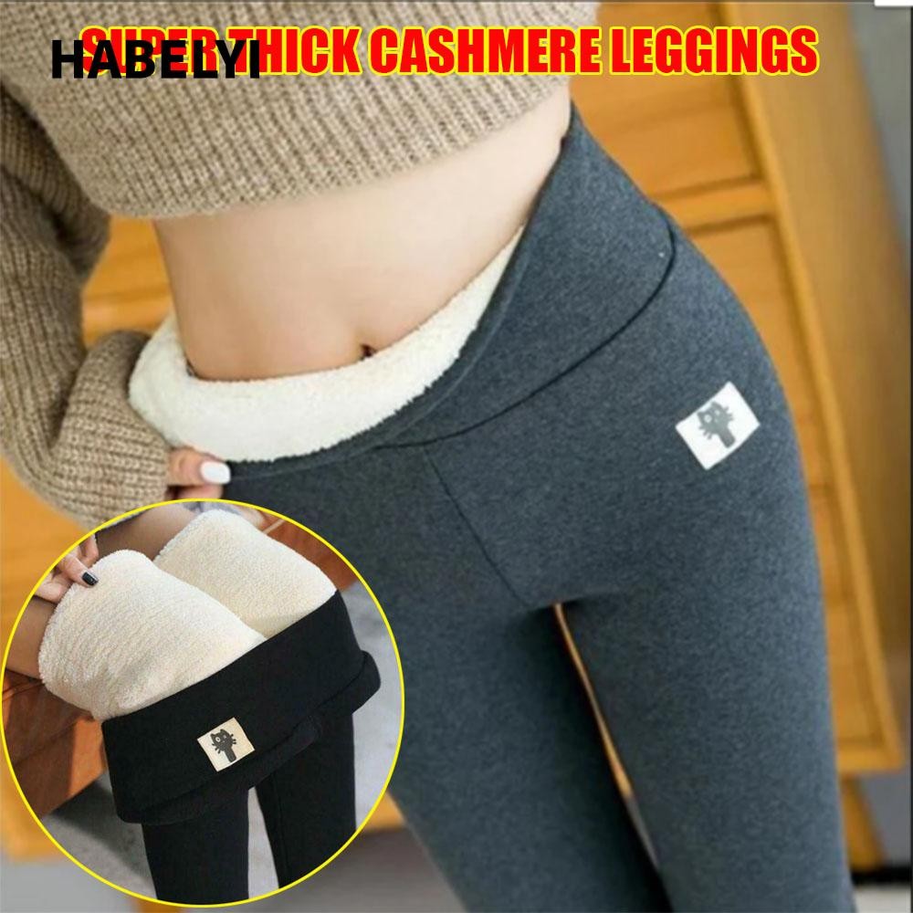 HABELYI Quần Legging Lông Cừu Chất Lượng Cao