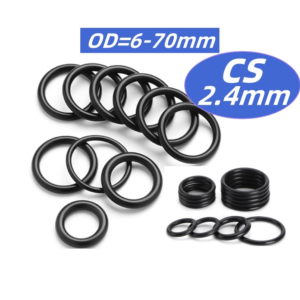 Vòng đệm cao su oring/ gioăng NBR CS2.4mm * OD7-100mm
