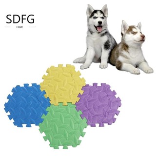 Tấm xếp hình nút ghi âm giọng nói cho thú cưng SDFG, Thảm tập luyện chó đầy màu sắc chống trượt, Đồ dùng cho thú cưng Chống nước chuyên dụng bền bỉ Đồ chơi tương tác cho thú cưng Sàn chơi thú cưng