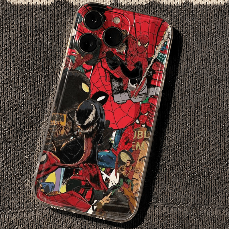 Bộ sưu tập Monster Superman Toàn màn hình Vỏ mềm điện thoại di động hợp thời trang mát mẻ Thích hợp 