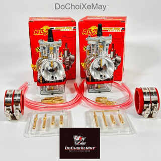  Bình xăng con ga dẹp Redleo họng size 24 26 28 30 32 34 36 38mm phiên bản đua chén xăng trong suốt PowerJet bản 2025 