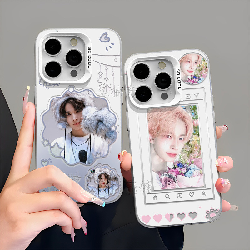 ✨Gai✨ENHYPEN ENHYPEN Li Xichen Ốp Điện Thoại Bạc Nhiều Màu Sắc Dễ Thương Cho Iphone 15 14 Pro Max 13