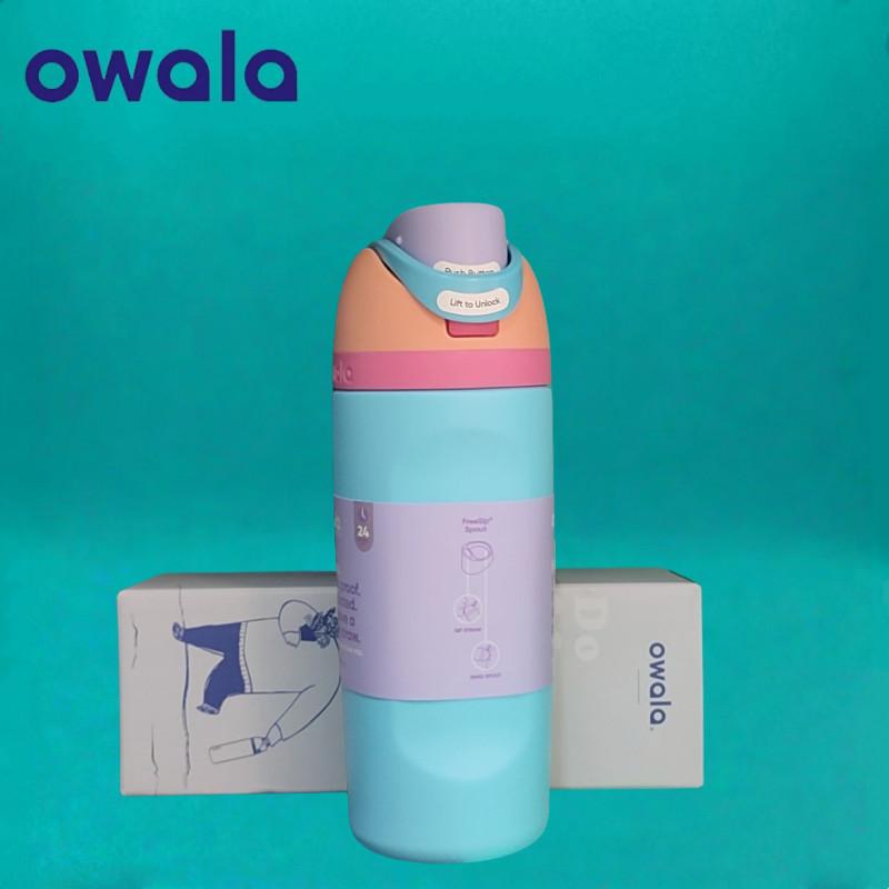 Owala 16oz FreeSp with Flex Straw – Chế độ uống kép, Nhẹ, Đi bộ đường dài & Văn phòng Phải có - Xanh
