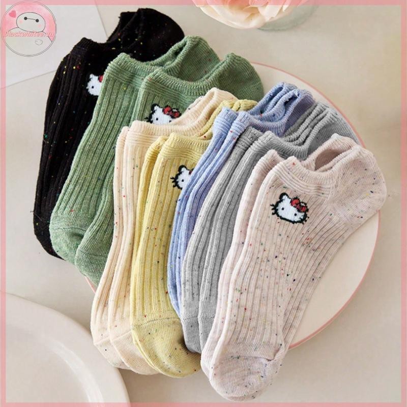 BWHTE Thuyền tất nữ họa tiết Sanrio Hello Kitty thời trang cho xuân hè