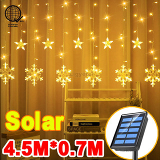 Ligyetor Năng Lượng Mặt Trời Bông Tuyết Ngôi Sao Đèn Màn Dây Đèn Nai Sừng Tấm Đèn Polaris Cho Trong Nhà Ngoài Trời Sân Vườn Nhà Giáng Sinh Halloween Tiệc Cưới Rèm Decoratio