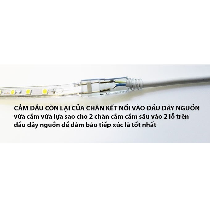 Giá Sỉ ONL - Dây Nguồn Đèn Led Dây 220v (5050 - 2835 - 5730)- Led
