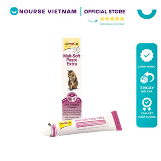  Gel tiêu búi lông mèo Gimcat thúc đẩy bài tiết búi lông hỗ trợ tiêu hóa cho mèo GG02  50g  