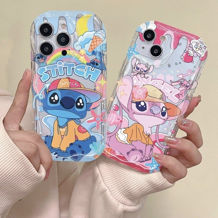 Disney Disney Stitch Angel Thích hợp cho iPhone 11, 15, 12, 13, 16, 14 Pro Max, 8 Plus, 7 Plus, X, X