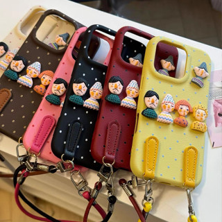 3D Xấu Xí Tám Quái Vật Búp Bê Thích Hợp Cho iPhone 17 ProMax 17 Air 16Promax Ốp Lưng Điện Thoại Apple 15 / 14 / 13 / 12 / 11 Dây Mềm