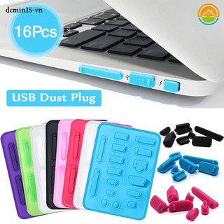 Bộ 16 nút bịt chống bụi cho cổng usb máy tính ốp