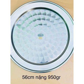 Mâm vành, mâm cơm inox loại 1 phúc hưng phát sg kích thước từ 40cm,44cm,48cm,52cm,56cm