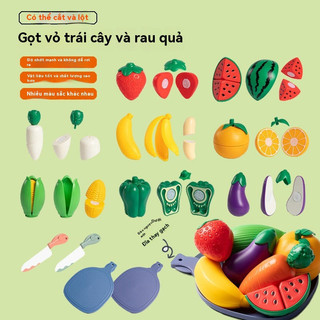 Đồ chơi gia đình cho trẻ em cho bé Bộ bếp cắt trái cây và rau có thể cắt rau cho bé trai và bé gái