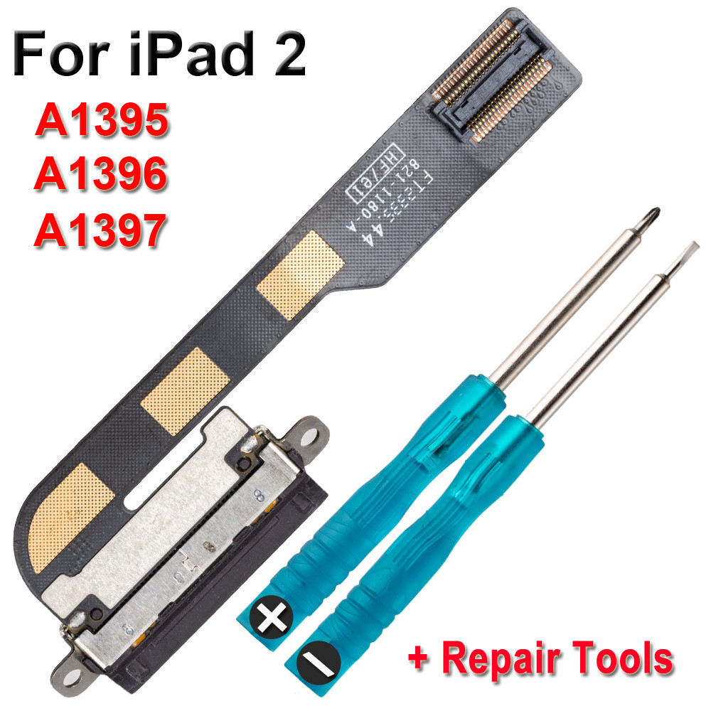Sạc USB Vít Bộ Sửa Chữa Một Phần Cho iPad 2 A1395 A1396 A1397 Dock Cắm Jack Cắm Ổ Cắm Kết Nối Dữ Liệ