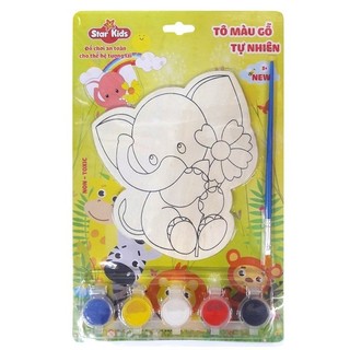 Gỗ tô màu con voi star kids - k-202/1