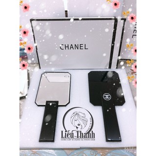 Gương trang điểm cầm tay chanel cao cấp