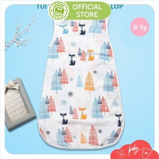 Túi Ngủ Mùa Hè, Thu Cho Bé Vải Xô Cotton 2 Lớp Thoáng Mát, Mềm Mịn (TỪ 0-5 TUỔI)