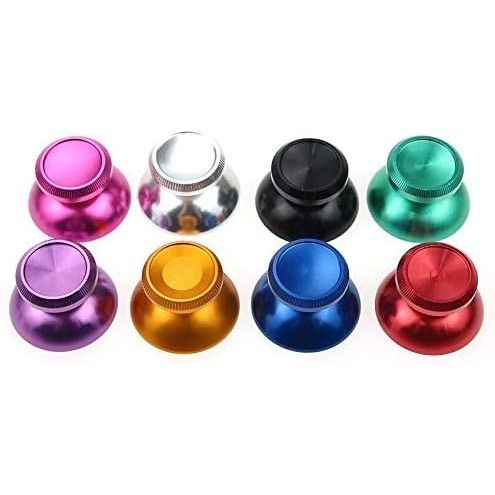 2 Chiếc Kim Loại 3D Analog Cần Điều Khiển Dính Cầm Nắp Ngón Tay Cái Thay Thế Sửa Chữa Cho Xbox 360 X