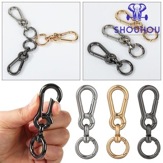 Shoukey Mùa Xuân Bầu Khóa Đẩy Kích Hoạt Dụng Cụ Ngoài Trời Hợp Kim Kẽm Móc Túi Thắt Lưng Khóa