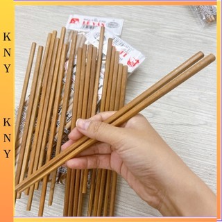 Combo 10 đôi đũa gỗ sao chắc chắn - đũa gỗ lê vân cao cấp an toàn cho sức khỏe kny