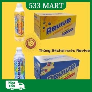  HỎA TỐC HCM  Thùng 24 chai Revive Bù Khoáng  Chanh muối x 500ml 