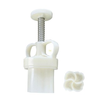 Yu 3D Hình Hoa Khuôn Bánh Trung Thu Tết Trung Thu Máy Làm Bánh Trung Thu Bánh Trung Thu Tem Cookie Áp Lực Tay Bánh Trung Thu Dụng Cụ Nướng Bánh