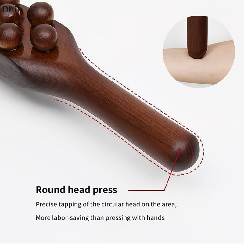 [Dhin] 37 Hạt Massage Lưng Đa Năng Bánh Răng Cạo Điểm Điều Trị Gua Sha Thư Giãn Dụng Cụ Trị Liệu Máy Mát Xa Bụng (Nhựa) COD