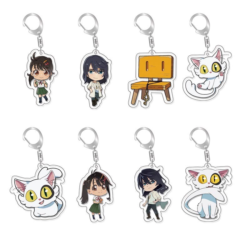 Shinkai Makoto Suzuya Chuyến Đi Ngoại Vi Móc Khóa Suzuya Kusato Totachi Thương Hiệu Hoạt Hình Acryli