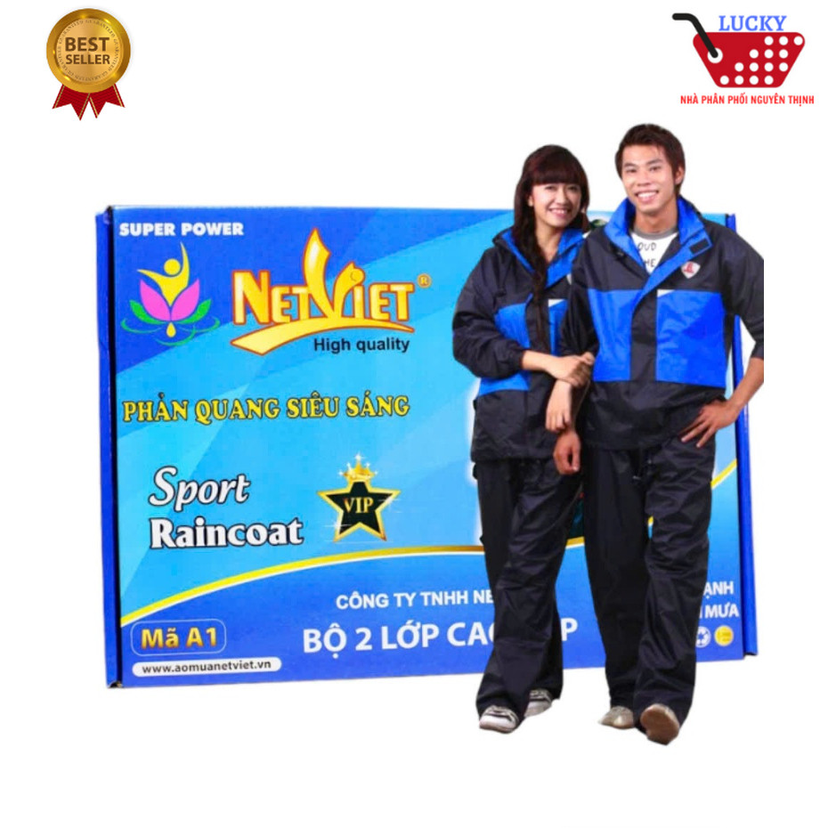Bộ áo mưa người lớn 2 Lớp cao cấp chống thấm nước ấm áp mùa mưa bão mùa đông thời trang nam nữ