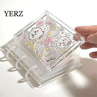  Album ảnh Acrylic trong suốt YZ Sách lưu trữ thẻ nhỏ tự làm 3 Inch Bộ sưu tập hình ảnh Phim hoạt hình sáng tạo Hộp đựng thẻ thần tượng chống nước Văn phòng phẩm 