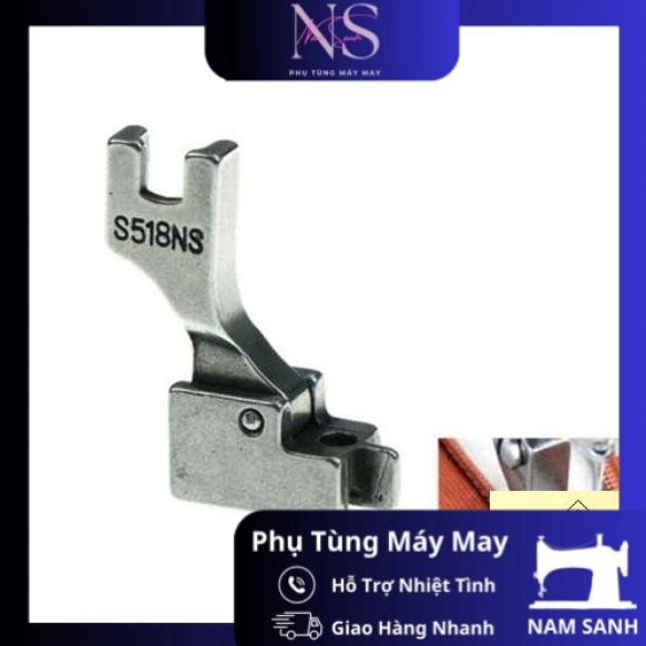 Chân vịt may dây kéo giọt nước S518NS sử dụng cho máy may 1 kim công nghiệp