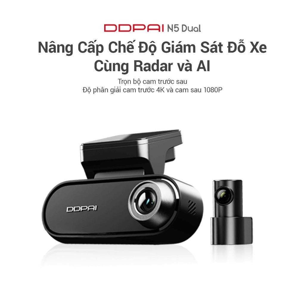 Camera Hành Trình Ô Tô DDPAI N5 Dual Trọn Bộ Trước Sau 4K GPS - Chính Hãng Bảo Hành 12 tháng 2