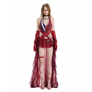SG.S Printed Maxi Fishtail Dress - Váy thời trang cá tính có tà lưới rực rỡ thắt chéo đuôi cá