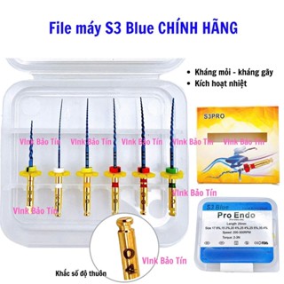 File máy nội nha S3 Blue, trâm máy nội nha, hàng chính hãng dùng trong nha khoa