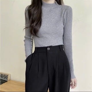 Áo len cổ thấp co dãn ôm sát cổ 3 phân giữ nhiệt trẻ trung nhiều màu sắc