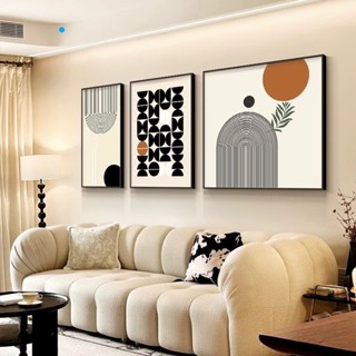  Tranh Canvas Treo Tường Bộ 3 Tấm Nghệ Thuật Trừu Tượng Tối Giản Decor Phòng Khách Hiện Đại Sang Trọng 