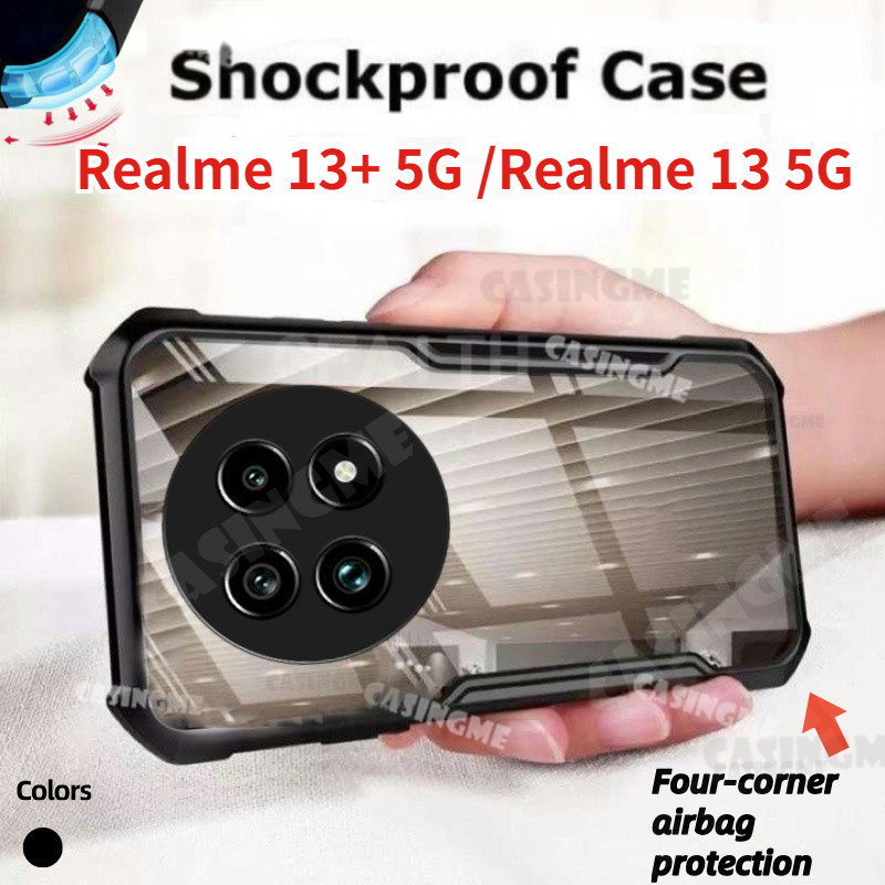 Realme 13 + 5G 2024 Vỏ Acrylic Túi Khí Trong Suốt Cho Realme 13 5G Realme13 + Realmi 13 + Pro Plus 1