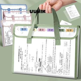 Thư mục tệp A4, Thiết kế lật Túi đựng hồ sơ 13 túi, Túi đựng tài liệu trong suốt chống nước thời trang Văn phòng trường học