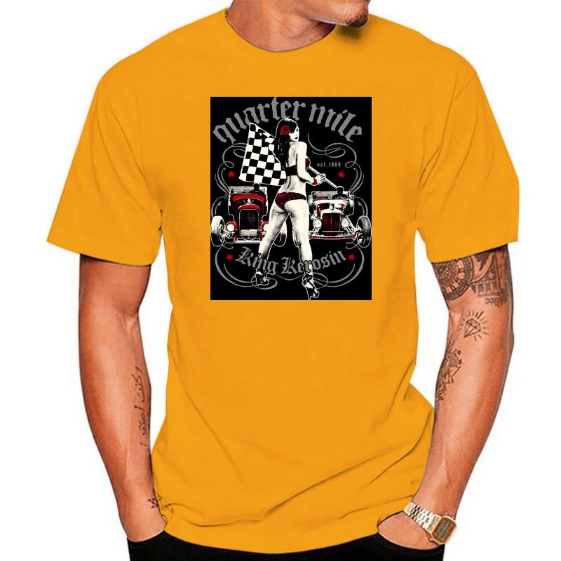 2024 Mới Đến Nam Áo nam Thường Ngày Người Tee Mile Oldschool Rockabilly Dragster Us Car V8 Hotrod Th