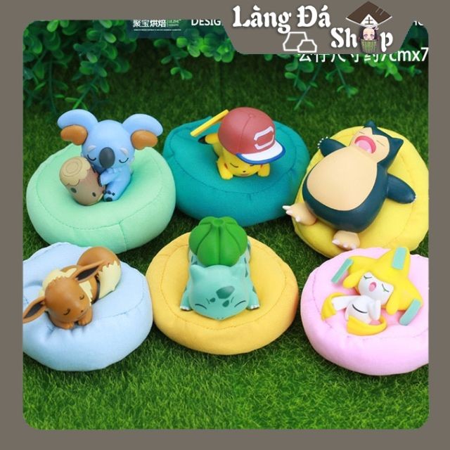 Mô hình Anime/Manga Pokemon - Bửu bối thần kì đang ngủ  - Mẫu 11 có mút nệm  (Jirachi, Bulbasaur, Ee