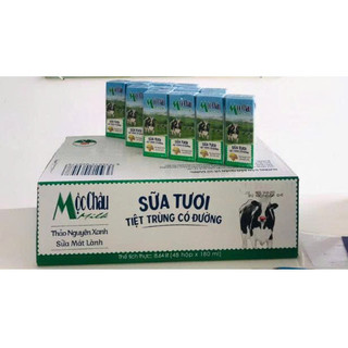 Thùng 48h Sữa tươi Mộc Châu có đường 110 ml