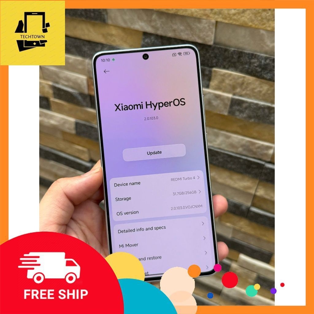 Điện thoại Xiaomi Redmi Turbo 4 Fullbox likenew RAM 12/256GB chip Dimensity 8400 Ultra AMOLED 1.5K 120Hz pin 6550 mAh | BigBuy360 - bigbuy360.vn