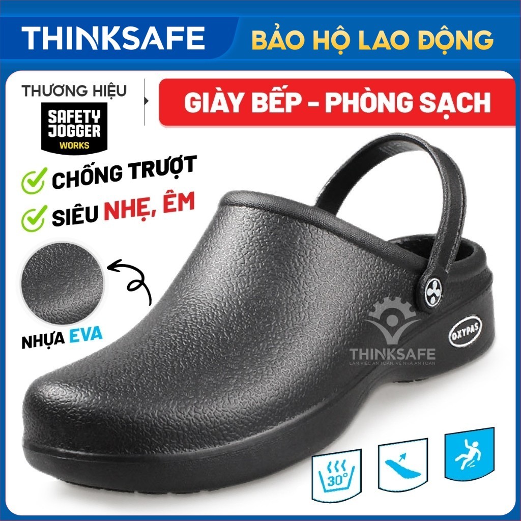 Giày bếp chống trượt Jogger Bestlight SRC giày bảo hộ chống trượt nam nữ, siêu nhẹ, êm ái Giày phòng sạch - Thinksafe