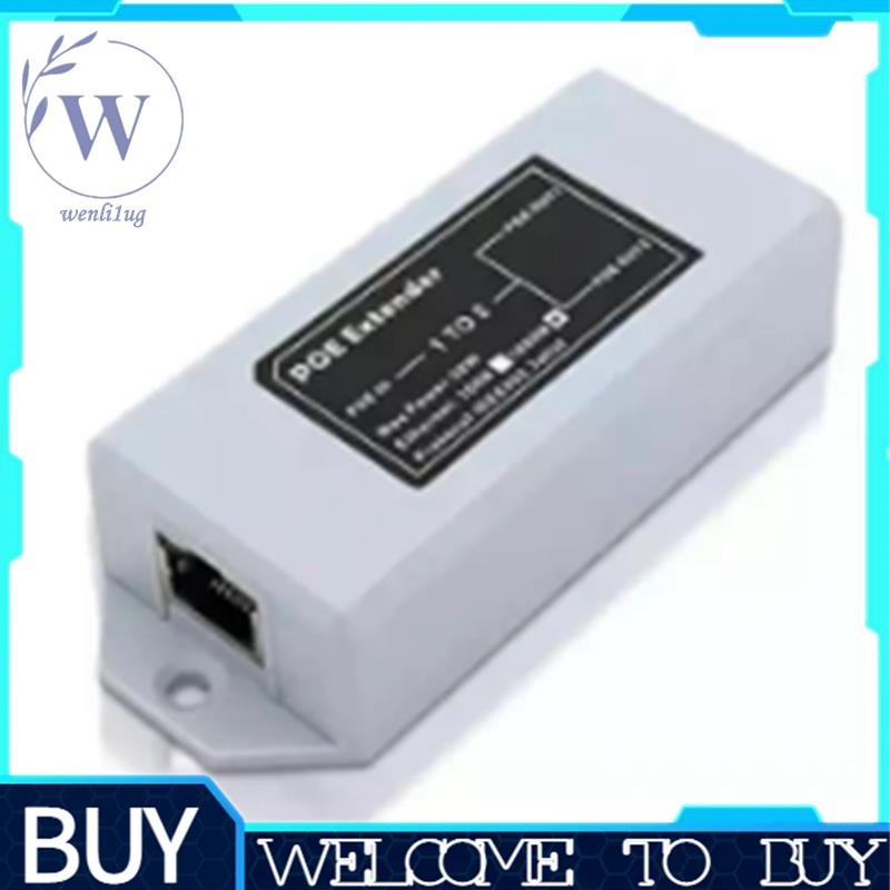 1 Cái 1 Trong 2 Ra Gigabit Tiêu Chuẩn POE 1000M Mở Rộng Mạng Cascad Repeater Rj45 Comply Nhựa 1 Tron