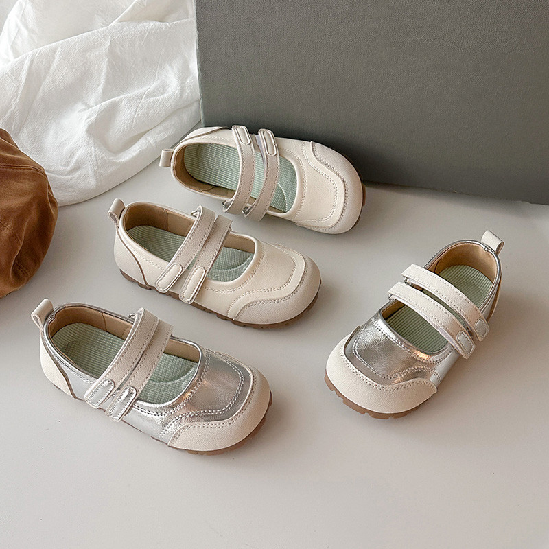 Trẻ Em Dây Da Cho Bé Gái 2025 Mới Thu Đông Tập Đi Ba Lê Đế Mềm Công Chúa Thanh Lịch Bé Gái Đi Học Giày Ngoài Trời