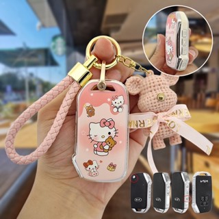   KHUYẾN MÃI ốp chìa khoá KIA Carnival EX SX cerato 2019-2022 stonic Seltos K3 K5 seltos vỏ chìa khoá ô tô bọc chìa khoá smartkey 