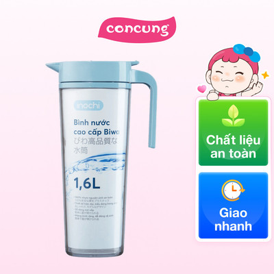 Bình nước cao cấp Biwa 1.6L (INC, Xanh nhạt)