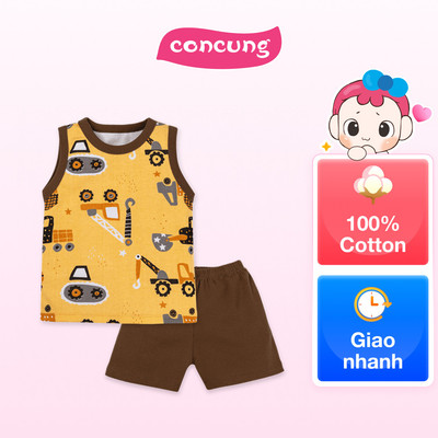 Bộ bé trai sát nách Animo Easy HN0724010 (3Y,Nâu)