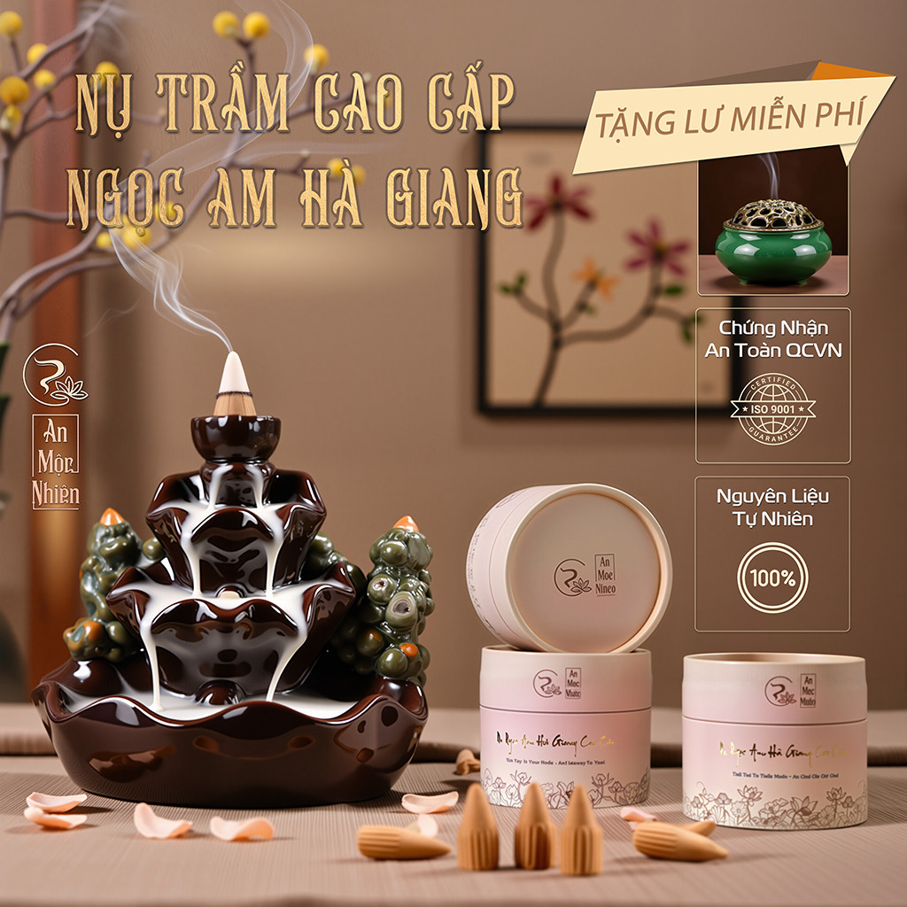 Nhang Nụ Ngọc Am, Trầm Hương Sạch, Trầm Ngọc Am Hà Giang Chuẩn, Không Hóa Chất, Gỗ Thơm Tự Nhiên Tặn